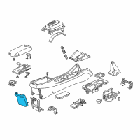 OEM 2000 Honda Accord Garnish, Console Panel *NH264L* (CLASSY GRAY) Diagram - 83403-S84-A01ZD