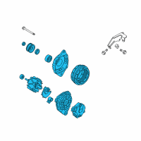 OEM Hyundai Elantra Generator Assembly Diagram - 37300-23650