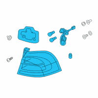 OEM 2015 Kia Rio Lamp Assembly-Rear Combination Outside Diagram - 924011W070