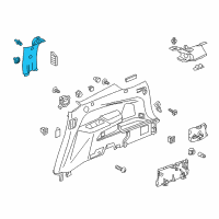 OEM 2018 Honda Pilot Garnish Assy., R. Quarter Pillar *YR507L* (SHADOW BEIGE) Diagram - 84131-TG7-A01ZA
