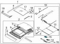 OEM Hyundai Sonata MOTOR ASSY-P/ROOF(ROLLER) Diagram - 81679-L1100