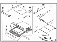 OEM 2022 Hyundai Sonata MOTOR ASSY-P/ROOF(GLASS) Diagram - 81680-L1100