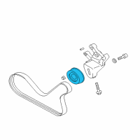 OEM 2001 Dodge Stratus TENSIONER-Belt Diagram - MD309783