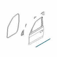 OEM 2005 BMW X3 Door Weatherstrip, Bottom Diagram - 51-33-3-331-189