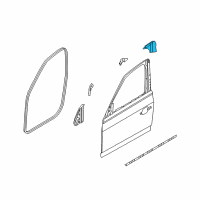 OEM 2007 BMW X3 Sealing, B-Column, Top Left Diagram - 51-33-3-401-635