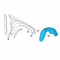 OEM 2006 Jeep Grand Cherokee Shield-Fender Side Diagram - 55156620AF