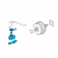 OEM 2011 Honda Ridgeline Master Cylinder Assembly Diagram - 46100-SJC-A71