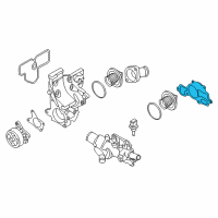 OEM Chevrolet City Express Water Outlet Gasket Diagram - 19316188