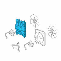 OEM 2009 Honda Accord Shroud Diagram - 19015-R70-A01