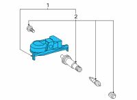 OEM Lexus NX450h+ VALVE SUB-ASSY, TIRE Diagram - 42607-53040