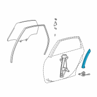 OEM 2001 Toyota Avalon Guide Channel Diagram - 67407-AC020