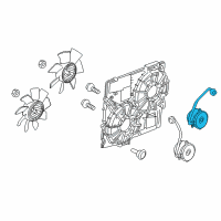 OEM 2015 Cadillac CTS Fan Motor Diagram - 25876661