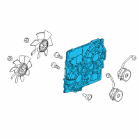OEM Cadillac CTS Fan Shroud Diagram - 22752356