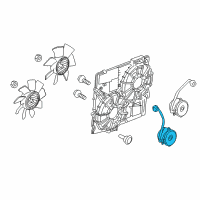 OEM Cadillac CTS Motor Asm, Engine Coolant Fan Diagram - 19129771