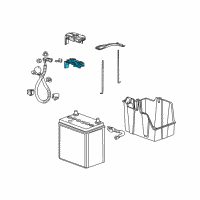 OEM 2012 Honda Fit Terminal Assembly, Battery Fuse Diagram - 38210-TK6-003