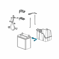 OEM 2015 Honda CR-Z Cable Assembly, Battery Ground Diagram - 32600-SZT-A02