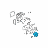 OEM Cadillac CTS Blower Assembly Diagram - 19130002