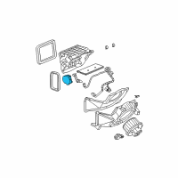 OEM 2006 Cadillac CTS Actuator Asm, Temperature Valve Diagram - 25740395