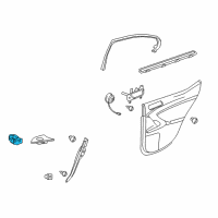 OEM Lexus IS350 Switch Assy, Power Window Regulator Diagram - 84810-33110