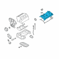 OEM 2009 Nissan 350Z Cover Assy-Valve Rocker Diagram - 13264-JK20A