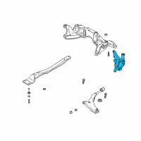 OEM 2001 Chrysler Sebring Front Steering Knuckle Diagram - MR369821