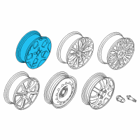 OEM Ford Fiesta Wheel, Alloy Diagram - CE8Z-1007-A