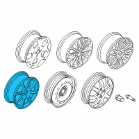 OEM 2016 Ford Fiesta Wheel, Alloy Diagram - FE8Z-1007-A