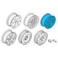 OEM 2014 Ford Fiesta Wheel, Alloy Diagram - D2BZ-1007-C