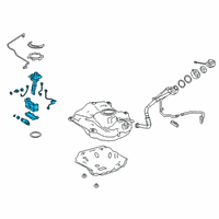 OEM 2020 Lexus UX200 Tube Assembly, Fuel SUCT Diagram - 77020-76050