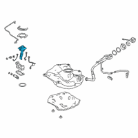 OEM 2020 Lexus UX200 Plate Sub-Assembly, Fuel Diagram - 77024-76040