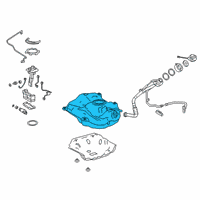 OEM 2021 Lexus UX200 Fuel Tank Sub-Assembly Diagram - 77001-76130