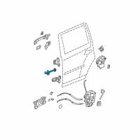 OEM 2014 Honda Pilot Checker, Right Rear Door Diagram - 72840-SZA-A02