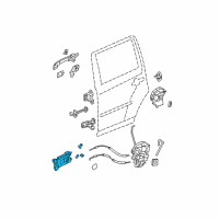 OEM Honda Pilot Handle Assembly, Passenger Side Inside (Warm Gray) Diagram - 72120-SZA-A01ZC