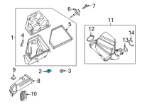 OEM 2022 BMW 330i BRACKET FOR INTAKE NOISE ATT Diagram - 13-71-8-635-105