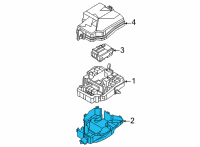 OEM Hyundai Elantra Lower Cover-Engine Room J/BOX Diagram - 919B5-AA020