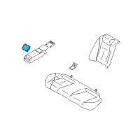 OEM 2015 Infiniti Q40 Rear Seat-Cup Holder Diagram - 88741-1NF0B