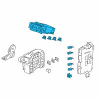 OEM 2015 Acura MDX Box, Driver Fuse Diagram - 38200-TZ5-A01