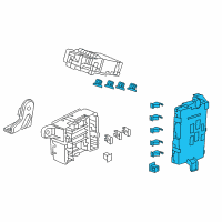 OEM Acura MDX Box, Passenger Fuse Diagram - 38210-TZ5-A01