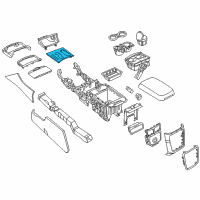 OEM 2020 Chrysler 300 Bezel-Gear Shift Indicator Diagram - 5PE83AAAAB