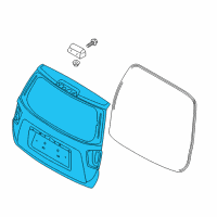 OEM Kia Borrego Panel Assembly-Tail Gate Diagram - 737002J041