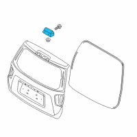 OEM Kia Borrego Hinge Assembly-Tail Gate Diagram - 797102J000