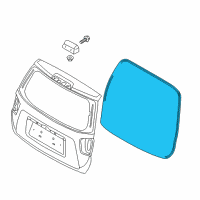 OEM Kia Borrego Weatherstrip-Tail Gate Opening Diagram - 873212J000