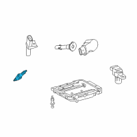 OEM Dodge Sprinter 2500 Spark Plug-Engine Diagram - 68005667AB