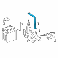 OEM 2013 Lexus ES300h Clamp, Battery Diagram - 74481-33080