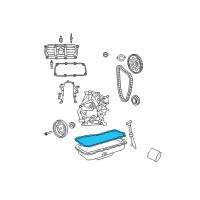 OEM 2009 Chrysler Town & Country Gasket-Oil Pan Diagram - 4448896AB