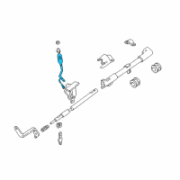 OEM 2002 Ford E-350 Super Duty Gearshift Lever Diagram - 4L3Z-7210-BAA