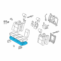 OEM 2009 Toyota Avalon Seat Cushion Pad Diagram - 71503-AC040