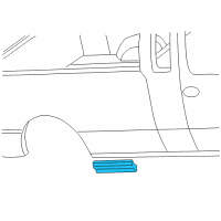 OEM 1997 Ford F-250 Body Side Molding Diagram - F65Z-1829315-APTM