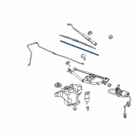 OEM 2004 GMC Canyon Wiper, Windshield Diagram - 88958224