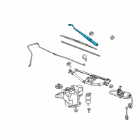 OEM 2010 GMC Canyon Wiper Arm Diagram - 88958227